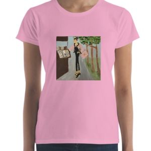 Women's Tee "M'sell on Seine in Paris"  Artwork